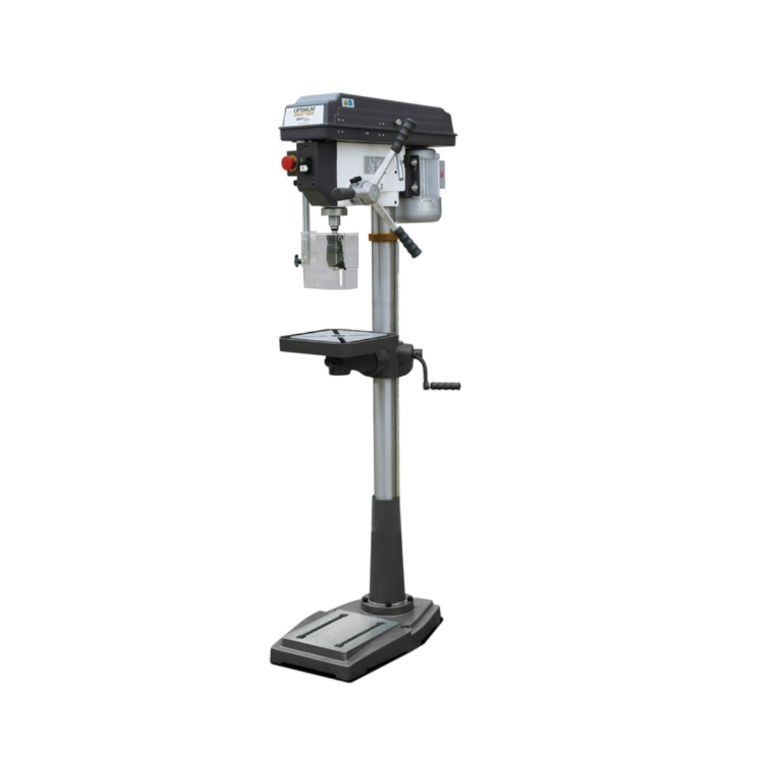 Optimum Maschinen LTF DH 28BV Säulenbohrmaschine mit mechanischem Getriebe, 400 V