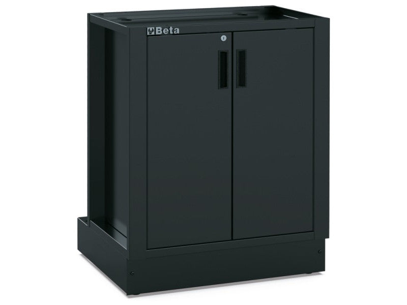 Beta module d'atelier RSC50 MA noir 2 portes serrure cylindre étagère