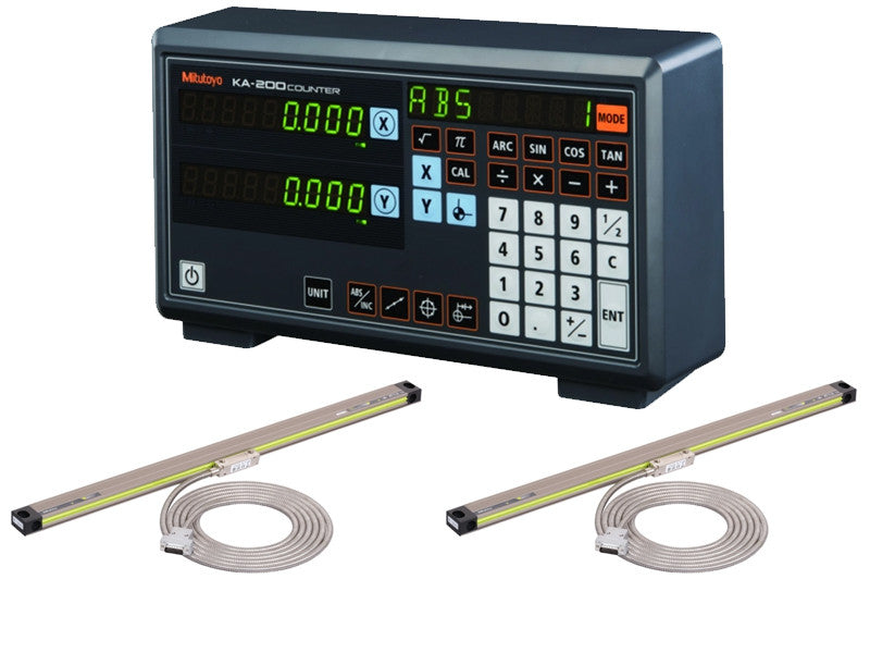 Mitutoyo kit visualiseur de cotes KA-212 2 axes avec 2 règles numériques course effective 2000mm
