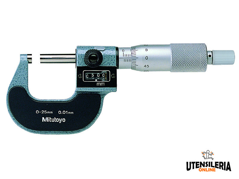 Mitutoyo 193-101 micromètre extérieur à compteur mécanique 0-25 mm résolution 0,01 mm