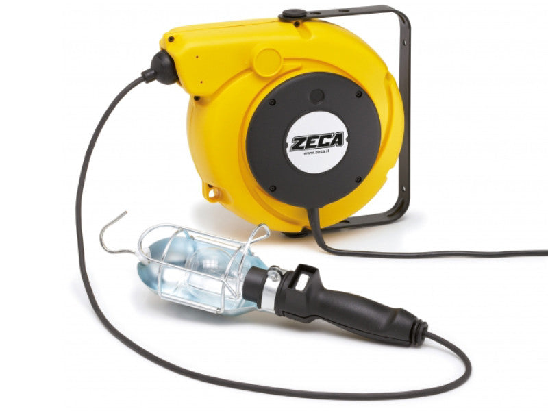 Automatische Kabeltrommel Zeca 5908/T306 mit 230-V-Lampe und 15,5-m-Transformator 