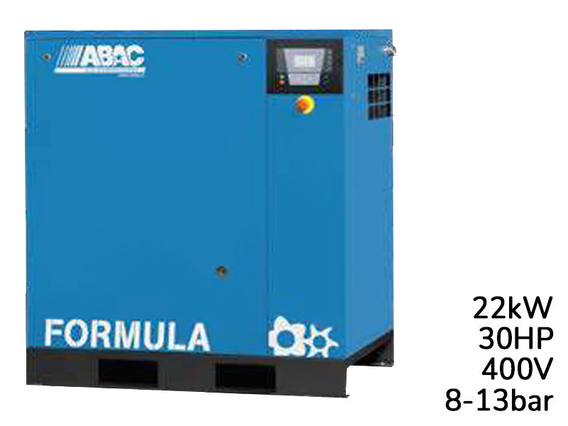 Abac compresseur à vis rotatif Formula E 22 kW avec séchoir 13 bar