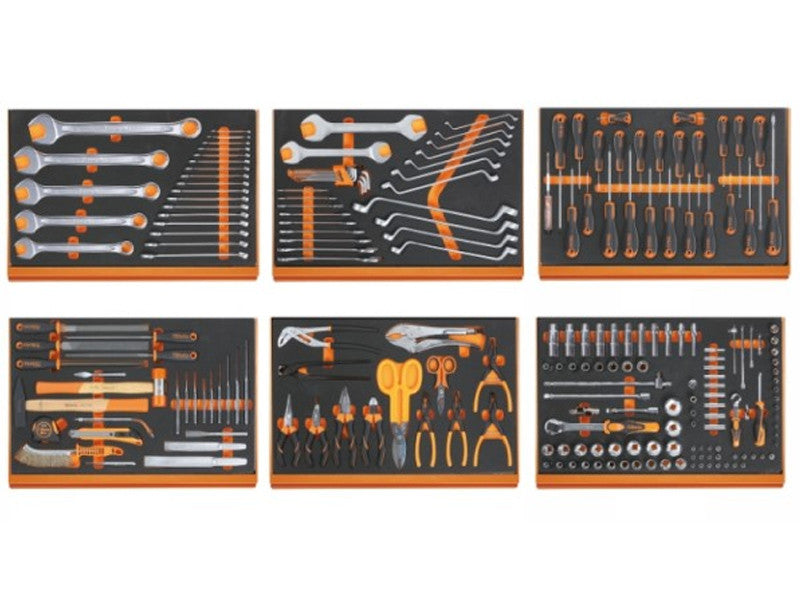 Assortiment outils manuels Beta 214 pièces 5988VU/M avec 6 thermoformages EVA