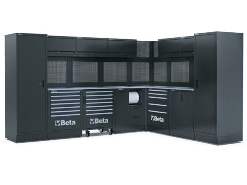 Beta utensili modulares Werkstattmöbel RSC50 Eckelement 3530x2785x2000 mm grau 