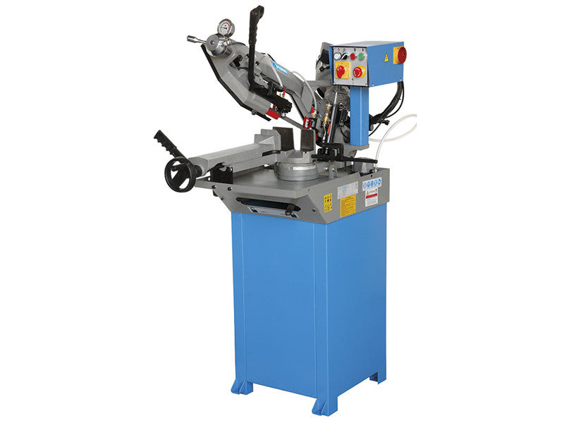 Scie à ruban Fervi 0692/400V avec descente manuelle et hydraulique 0,9kW