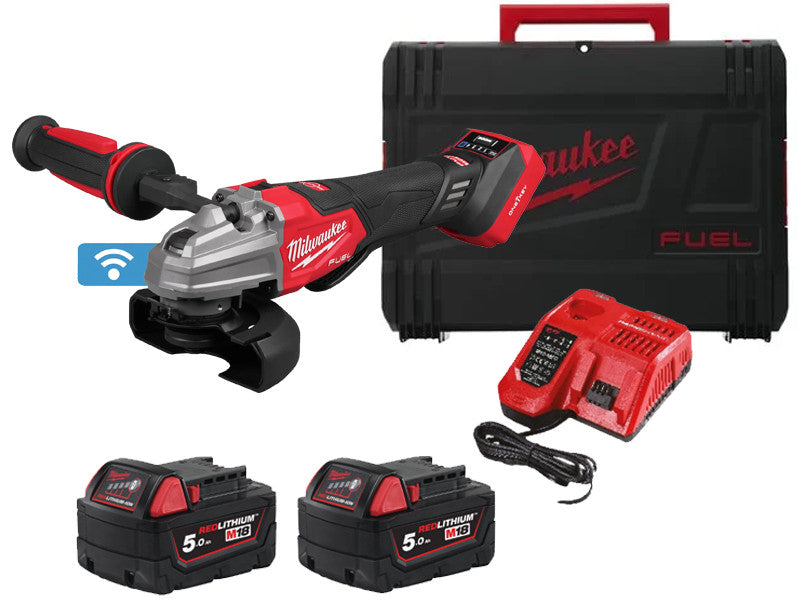 Milwaukee M18 Fuel FSAGSVO125X 125mm Akku-Winkelschleifer mit Akkus
