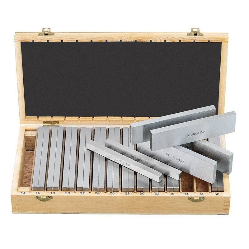 Fervi P014 Zestaw stalowych płytek równoległych HRC60 (28 sztuk)