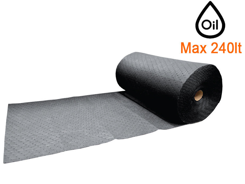 Rouleaux absorbants Carvel 41x4600cm perforés et prédécoupés pour liquides industriels (2pcs)