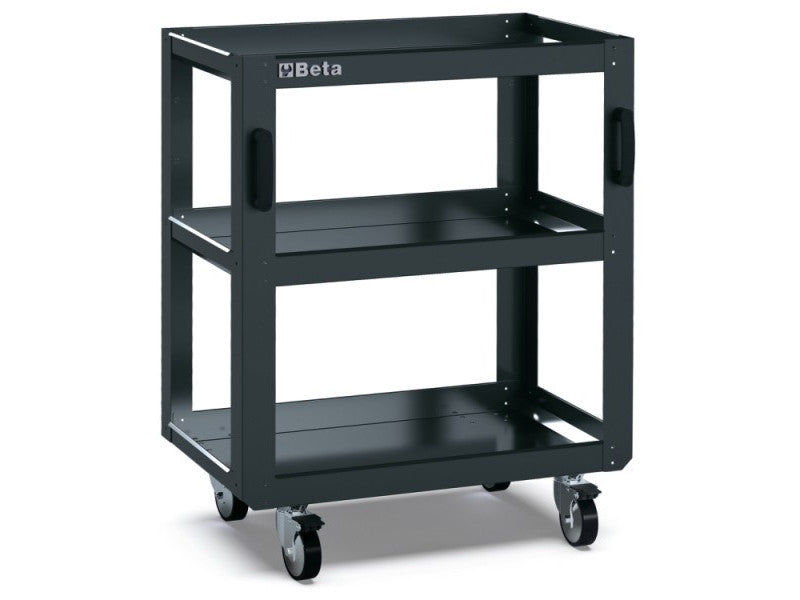 Beta utensili RSC50 T3 Werkstattwagen, anthrazitfarbener Stahl, 3 Ablagen, 200 kg