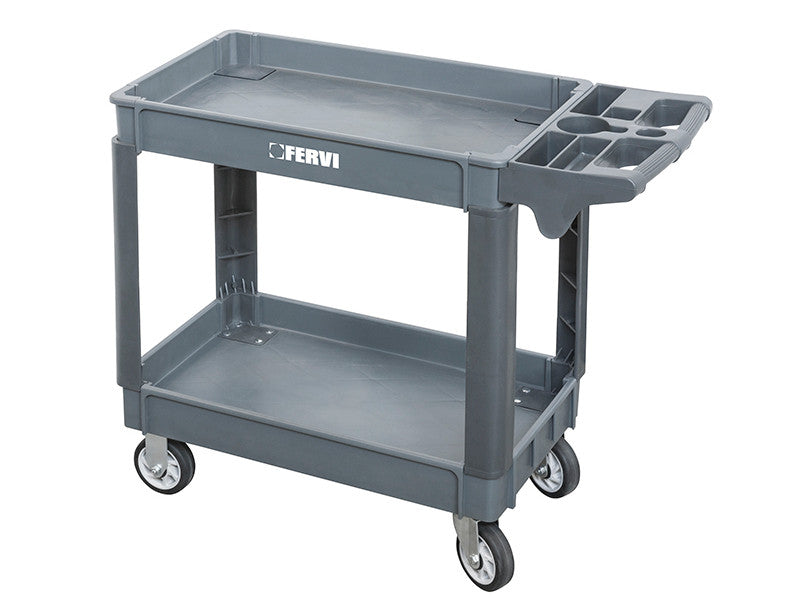 Chariot à deux bacs Fervi C065/2 en polypropylène capacité 250 kg