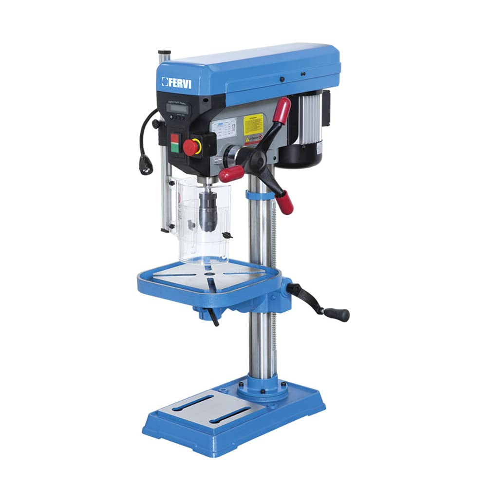 Fervi perceuse à colonne d'établi 0242 750 W mandrin 16 mm table inclinable LED