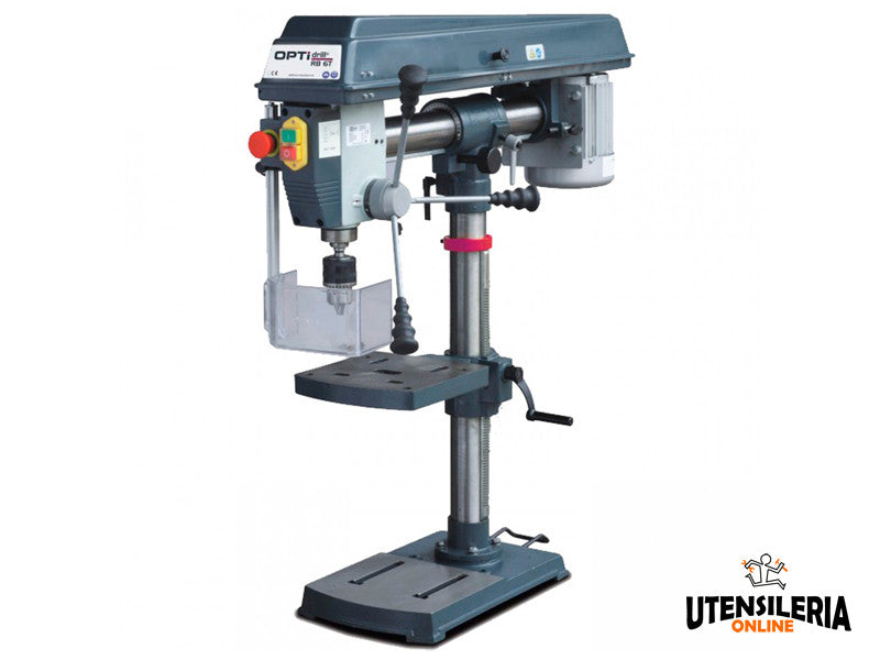 Optimum RB 6T 750W Radialbohrmaschine für Aluminium, Holz und Kunststoff 