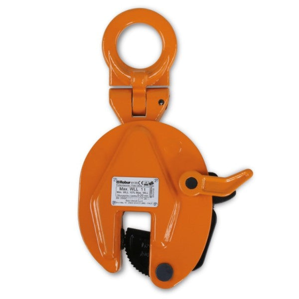 Beta Utensili 8135 orangefarbene Blechhebeklemme, 0,75–5 t Drehring 