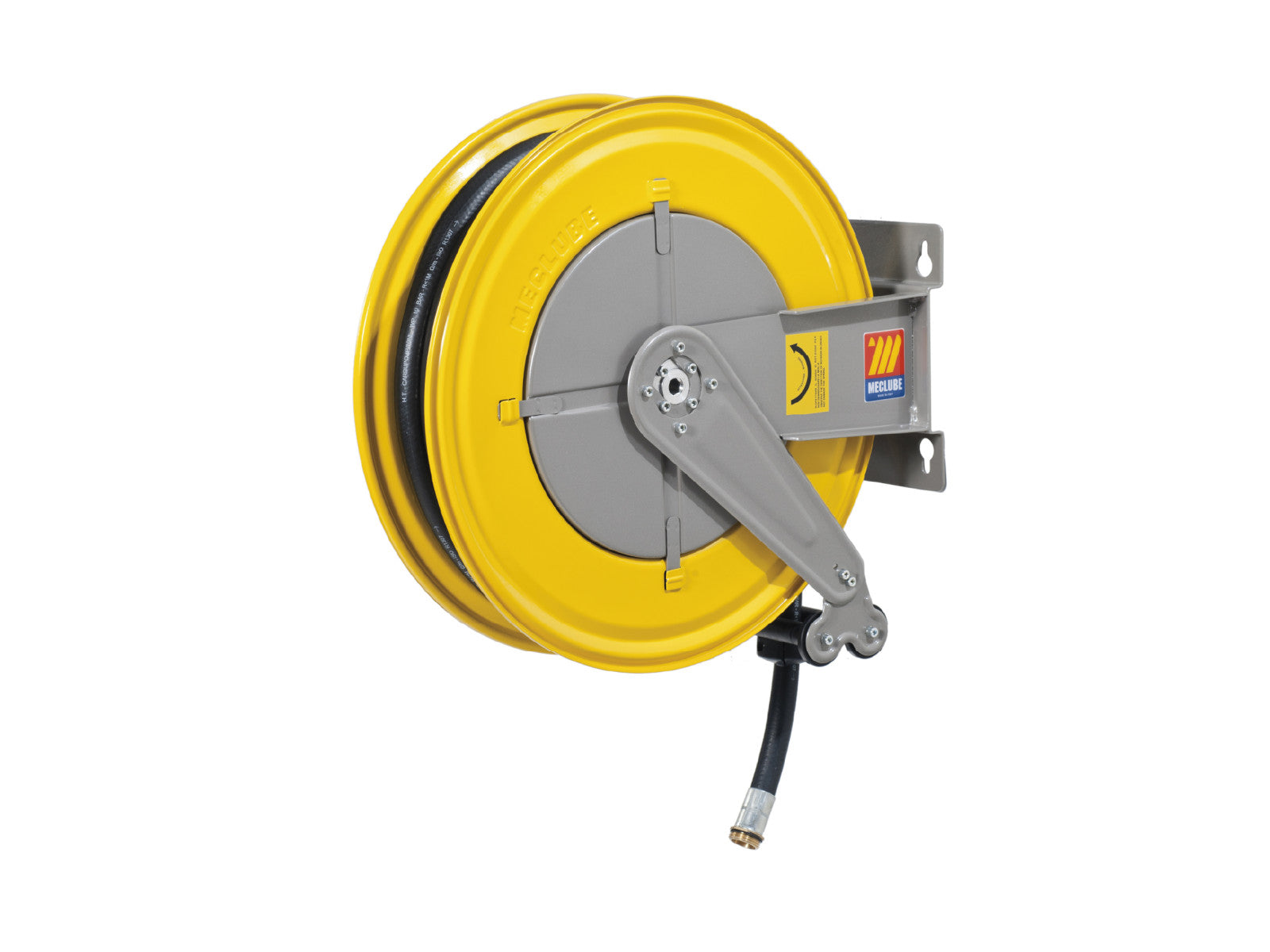 Meclube F-550 10-Meter-Schlauchhaspel aus antistatischem Stahl für Dieselkraftstoff, 90 l/min