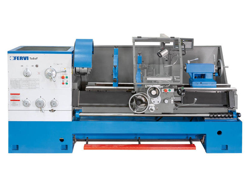 Tour parallèle Fervi T080F avec embrayage et afficheur 3 axes – 7,5 kW