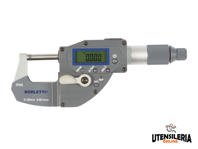 Micromètre millésimal Bluetooth pour extérieur Borletti BMD925W 0-25mm