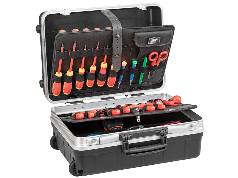GT Line valise trolley porte-outils Revo21 WH PEL polypropylène avec roues et poignée télescopique 5 kg