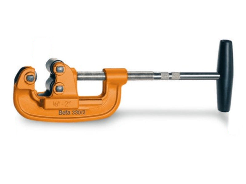 Beta coupe-tube à cliquet 330/4 tuyaux acier gaz 60-115mm orange ergonomique