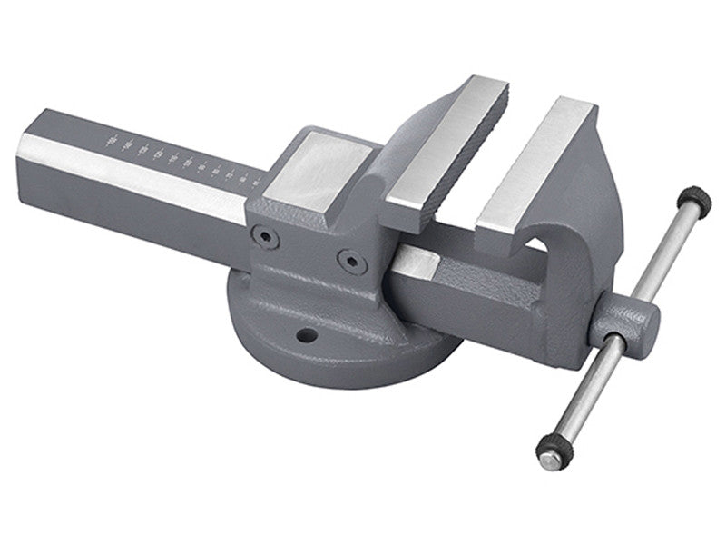Étau d'établi en acier forgé Fervi 0135/150 réglage latéral coulissement, mâchoire 150mm
