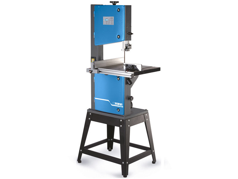 Scie à ruban pour bois Fervi 0302/305 avec table en aluminium, 230 V, 0,75 kW