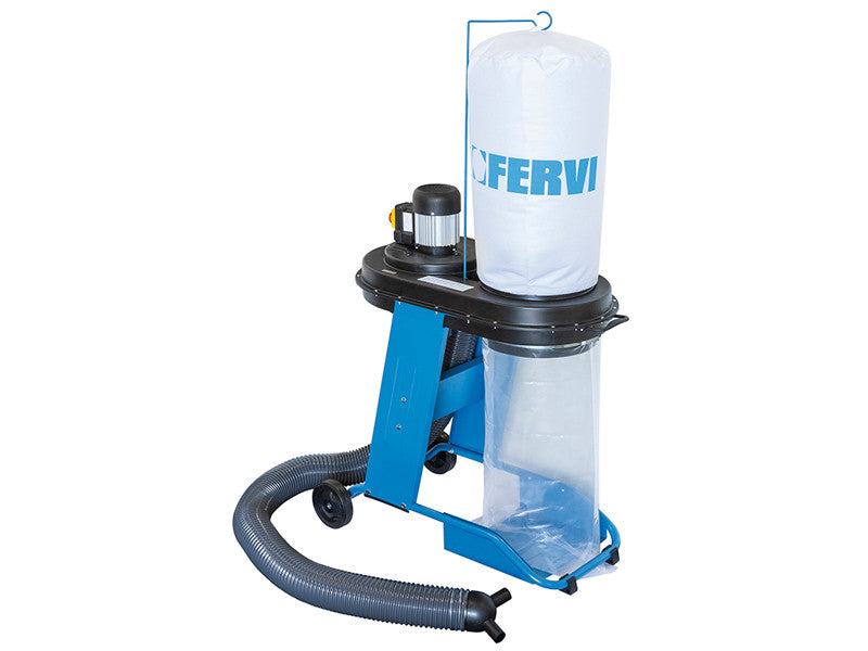 Fervi aspirateur à copeaux sur roues 0507 pour machines à bois 0,55kW