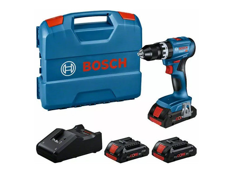 Bosch Professional perceuse-visseuse à percussion sans fil GSB 18V-45 avec batteries