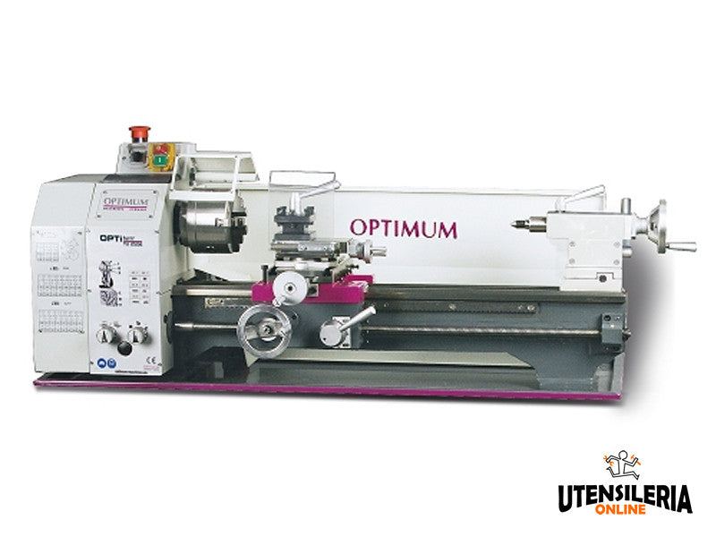Optimum TU2506 Paralleldrehmaschine, 125 x 500 mm Durchmesser, Präzision, 750 W, 230 V 