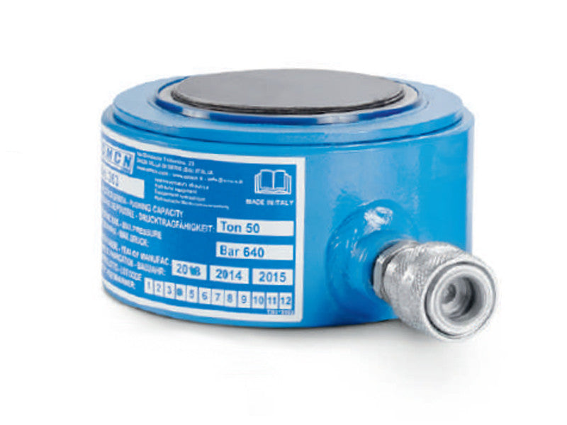 OMCN 363/M Kompakt-Hydraulikzylinder, 50 Tonnen, 700 bar, einfachwirkend, blau 
