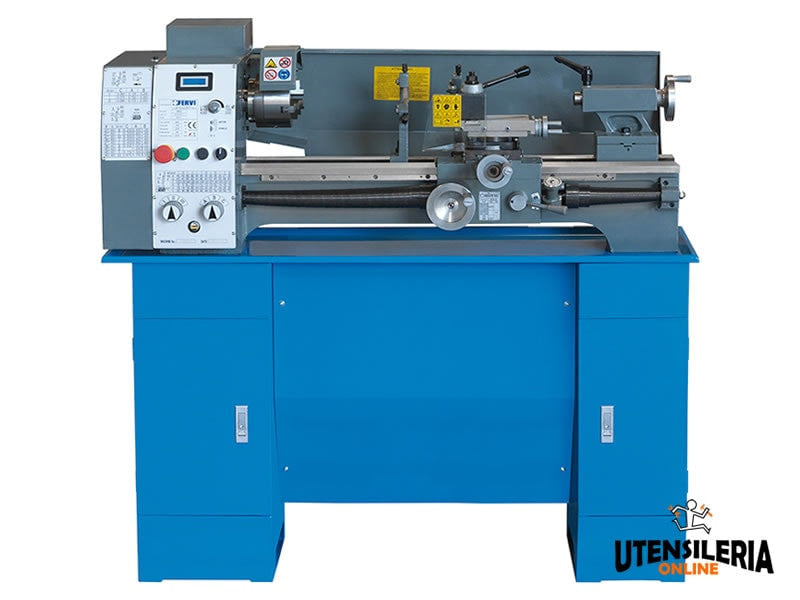 Tour parallèle avec inverseur T660I avec boîte d'engrenages 230V 0,75kW