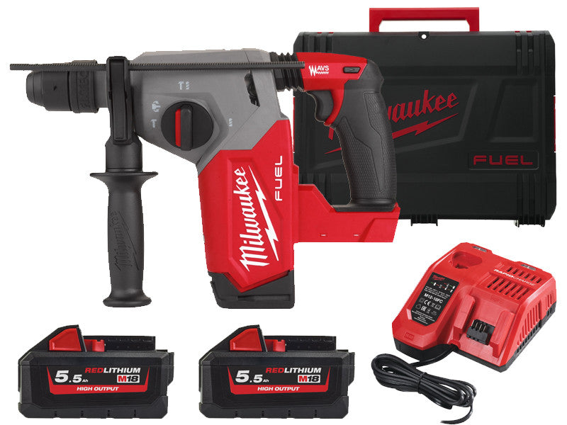 Milwaukee Perforateur M18 FHX SDS-Plus 2.5J FIXTEC 2 Batteries 5.5Ah