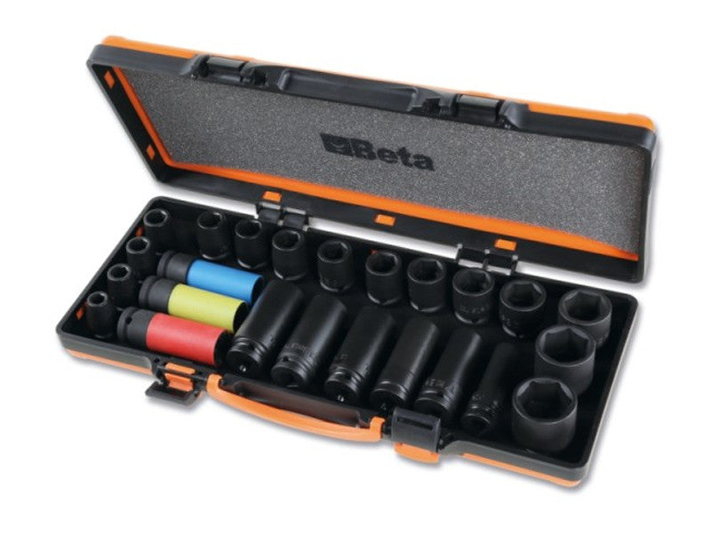 Beta coffret 24 douilles à choc 1/2" phosphatées 720/C24
