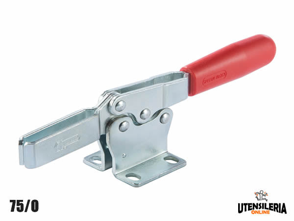 Speedy Block horizontaler Schnellverschluss 75/O mit 118,5 mm zusammengeklappter Basis