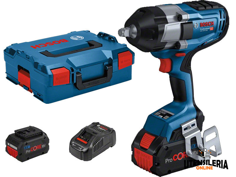Bosch GDS 18V-1000 C akumulatorowy klucz udarowy 18V 1000Nm 2x akumulatory 8Ah L-BOXX