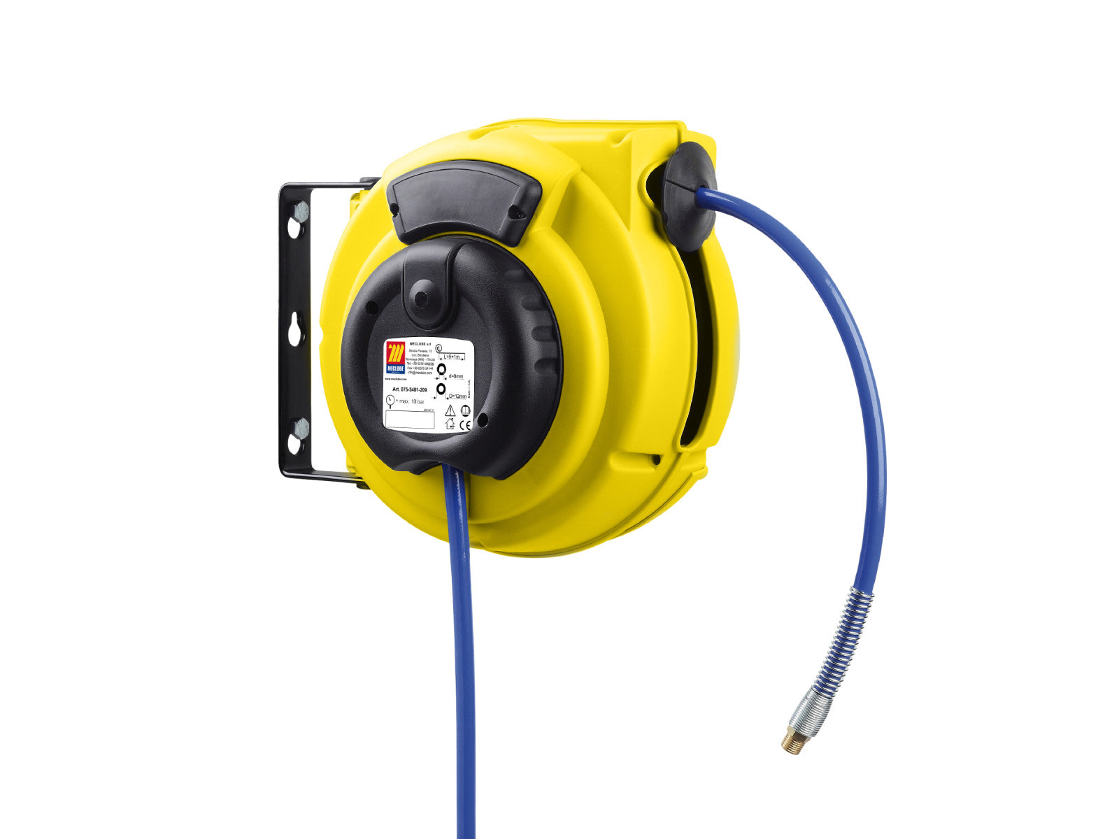 Meclube CS-275 9+1 m drehbare Schlauchtrommel für Luft und Wasser, 10 bar
