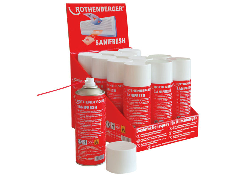 Rothenberger Sanifresh Desinfektionsspray für Klimaanlagen – 12 x 400 ml 