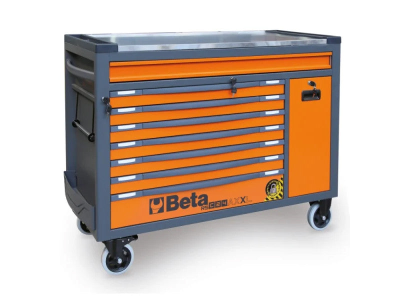 Beta RSC24AXXL Werkstattwagen mit 8 Schubladen, anthrazitorange, kippsicher 