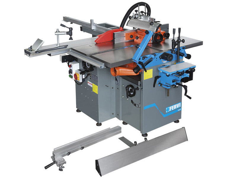 Machine combinée à bois Fervi 0498 à 8 opérations 3x230V 2.2kW