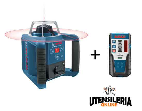 Bosch laser rotatif professionnel GRL 300 HV rouge portée 300m avec coffret