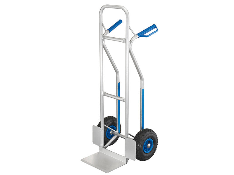 Chariot porte-colis caoutchouté Fervi C182 en aluminium, portée 200 kg