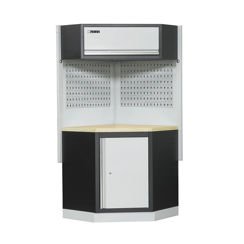 Meuble d’angle pour mobilier d’atelier A007F 864x864x2000 mm
