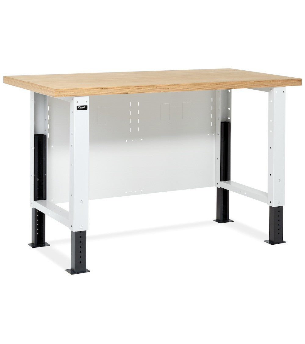 Fami Établi d'atelier réglable Work Master BR 1500x750mm Bois Multiplex Gris/Anthracite