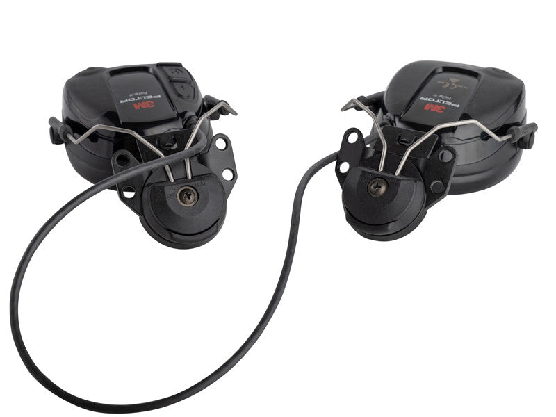 3M Peltor ProTac III Slim Casque Anti-Bruit Noir à Attaches Amplification Active