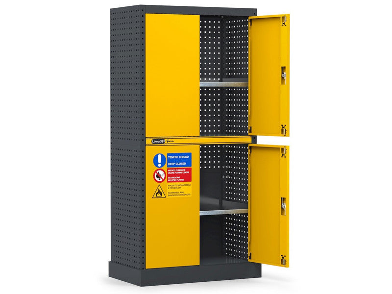 Fami 391A01 - Armoire pour vernis et solvants avec bac de rétention