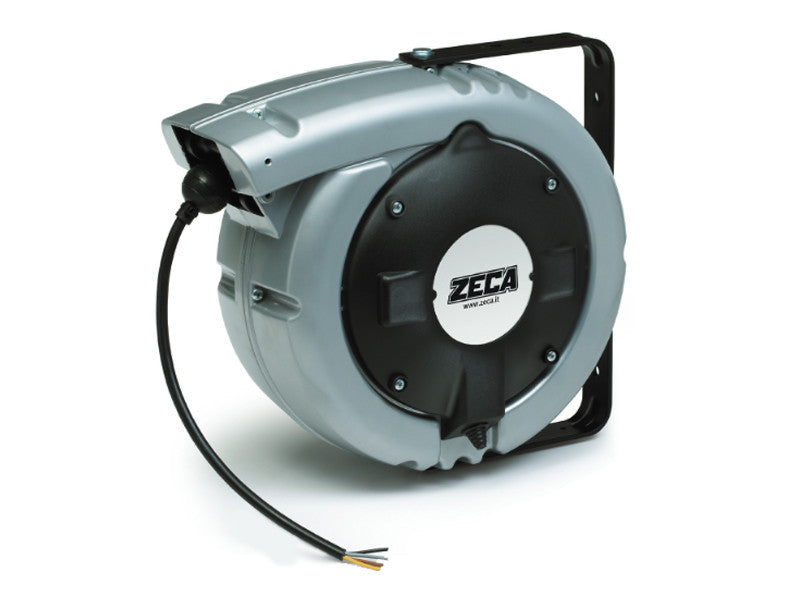 Zeca 6065/PRC Aluminium-Elektrokabeltrommel mit 1 mm² PVC-Kabel, 3 A, 18 Meter 