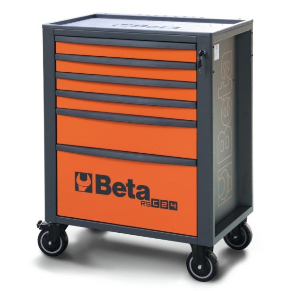 Beta servante d'atelier RSC24/6 6 tiroirs plateau ABS renforcé roues frein