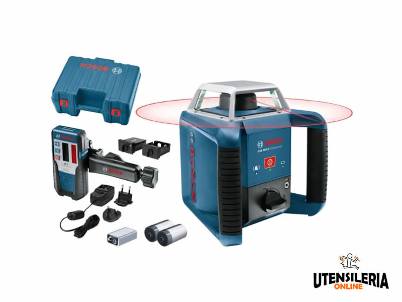 Bosch Professional Laser rotatif GRL 400 H portée 400m autonivelant IP56