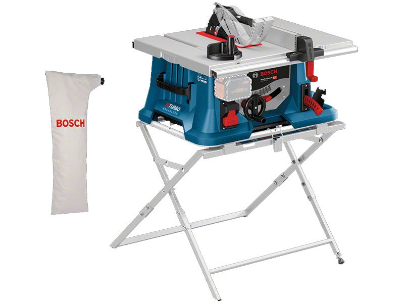 Bosch scie sur table sans fil 18V GTS 216 BITURBO avec support GTA 560