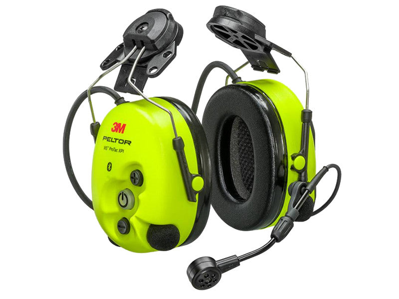3M Peltor WS ProTac XPI Casque Antibruit Bluetooth, Micro IP68, Jaune