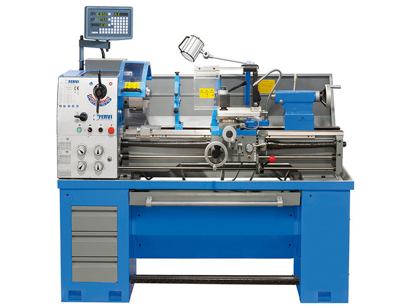Tokarka z przekładnią Fervi T069/400V3A z wyświetlaczem, 400 V 1,5 kW