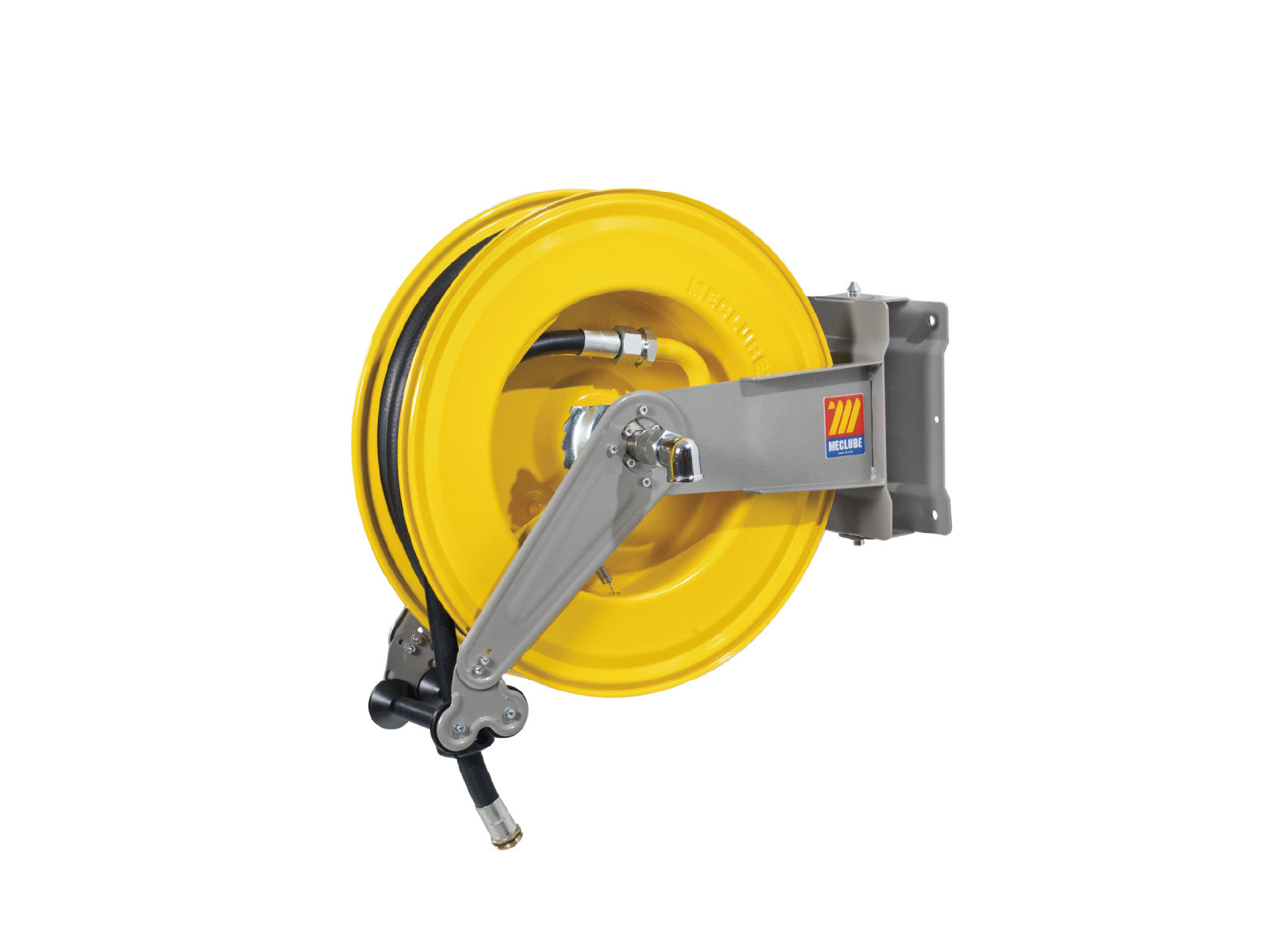 Meclube S-550 10-Meter-Stahlschlauchhaspel für Dieselkraftstoff, 90 l/min